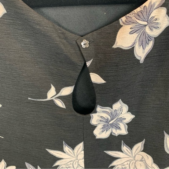 Tommy Bahama Black and White Floral Tank Top - Picture 3 of 7